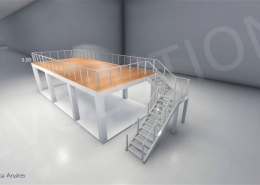 Stand cu etaj modul 5m x 11m 1 260x185 MOBILIER