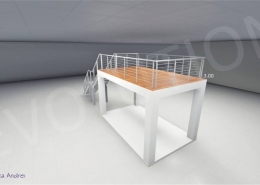 Stand cu etaj modul 5m x 3m 3 260x185 MOBILIER