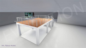 Stand cu etaj modul 5m x 7m 3 300x169 Stand cu etaj modul 5m x 7m   3