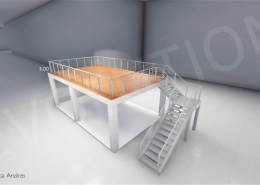 Stand cu etaj modul 5m x 8m 1 260x185 MOBILIER